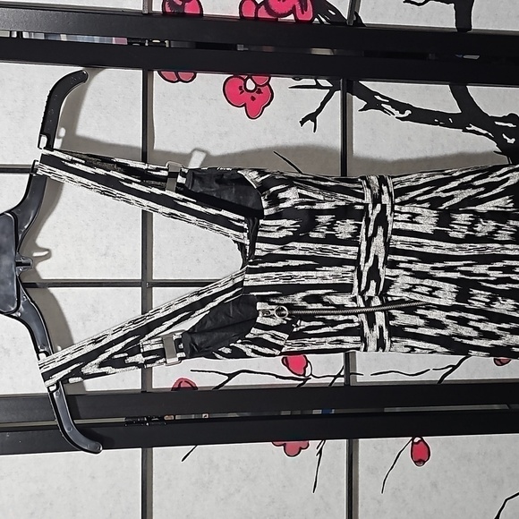 RACHEL Rachel Roy Black Gray Dress Size 0 - Picture 8 of 12